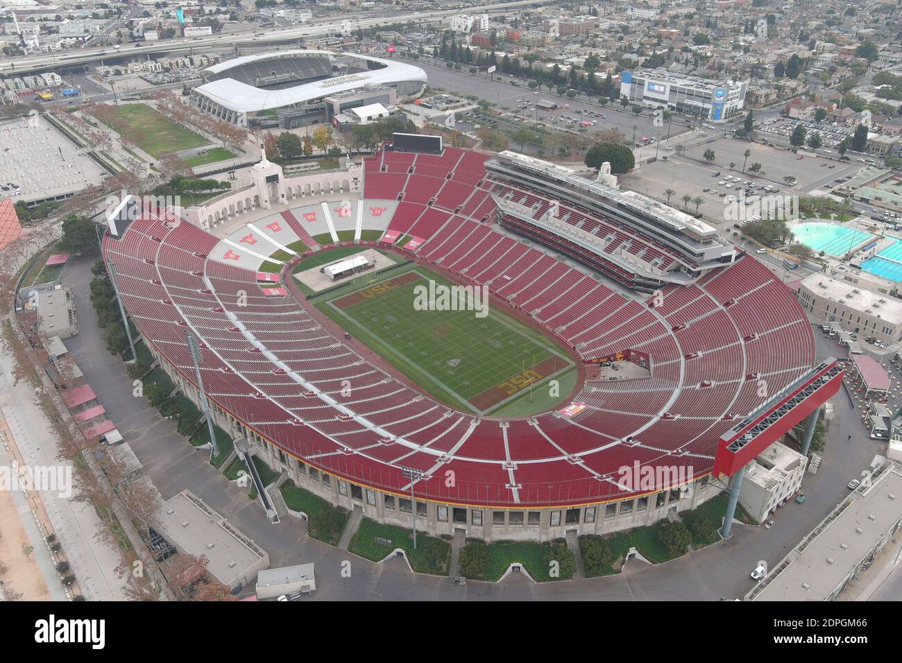 Banc of California Stadium in Exposition Park, Los Angeles, California,  home of the Los Angeles Football Club Stock Photo - Alamy