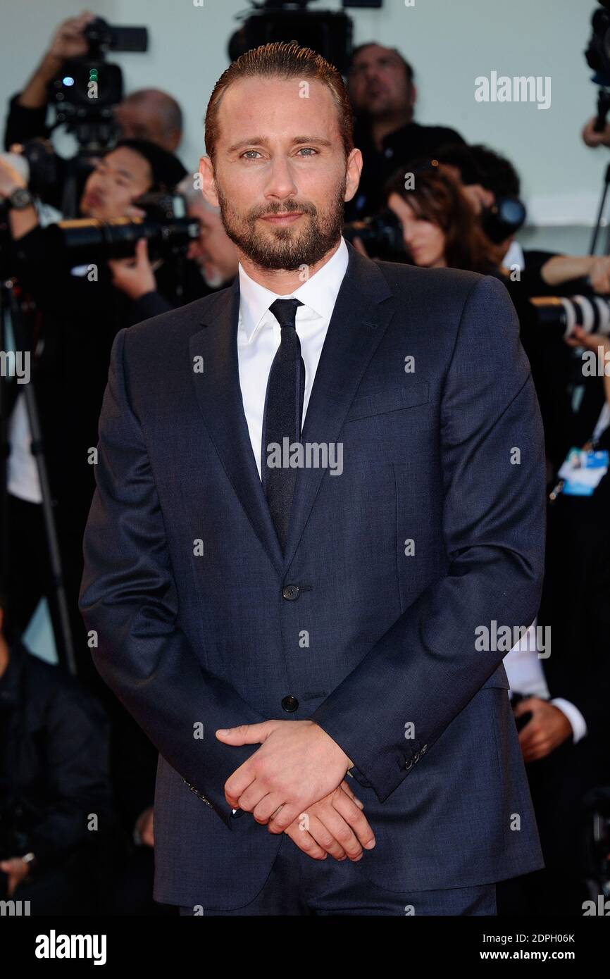 Matthias Schoenaerts attending the premiere for the film A Bigger