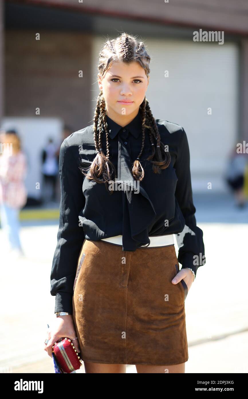 street style, Sofia Richie arriving at Tommy Hilfiger Spring Summer 2016  show held at Pier 36, in New York, USA, on September 14th, 2015. Photo by  Marie-Paola Bertrand-Hillion/ABACAPRESS.COM Stock Photo - Alamy