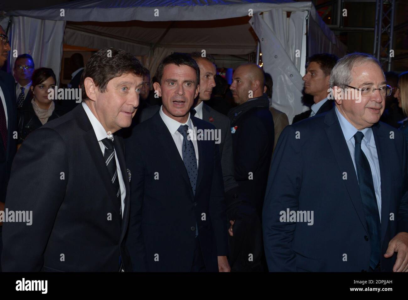 Prime Minister Manuel Valls and JeanPaul Huchon attending the 'Je Reve
