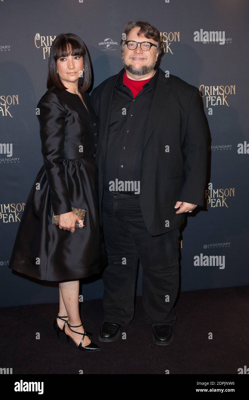 Guillermo del Toro and his wife Lorenza Newton attending the Crimson