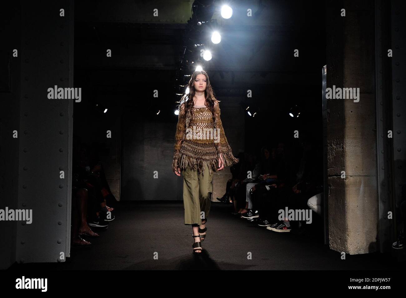 A Model Displays A Creation By Designer Atsuro Tayama For His Spring Summer 16 Women S Collection Presentation Held In Paris France On September 30 15 Photo By Aurore Marechal Abacapress Com Stock Photo Alamy