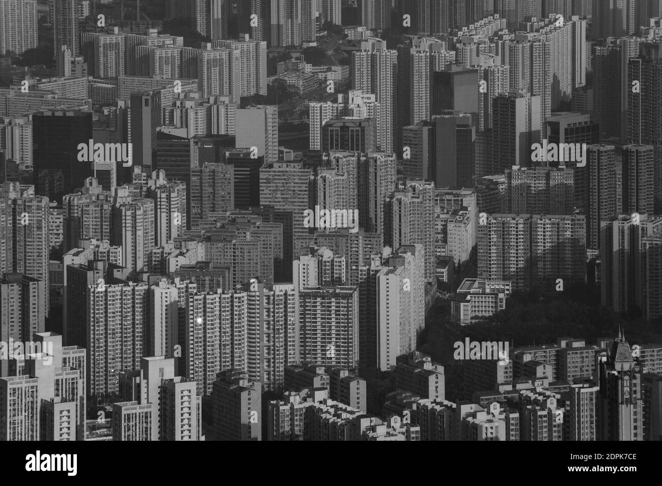 Hong kong high rise buildings Black and White Stock Photos & Images - Alamy