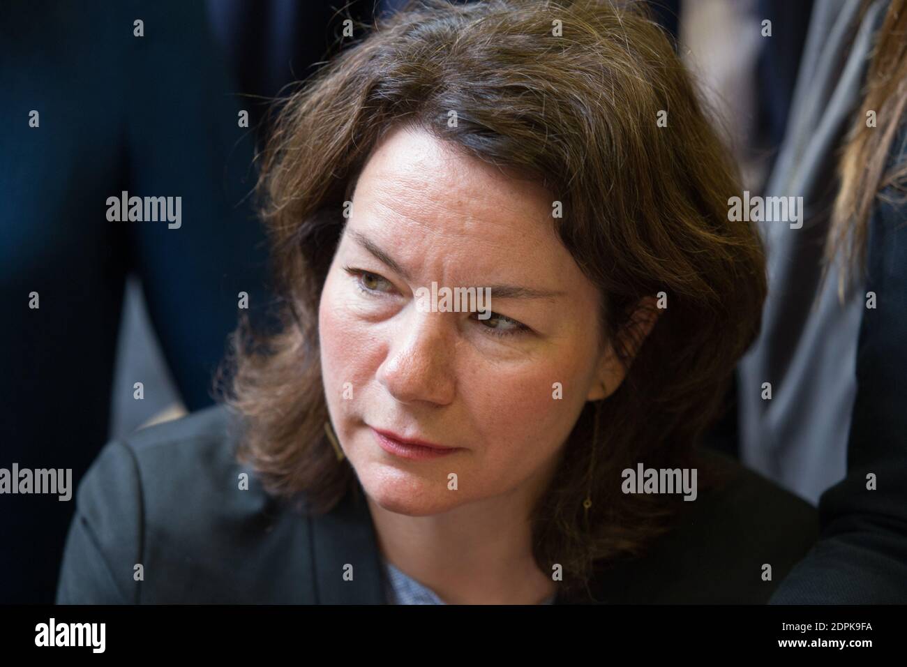 Pauline Veron Adjointe A La Mairie De Paris Conference De Presse Au Centre International De 