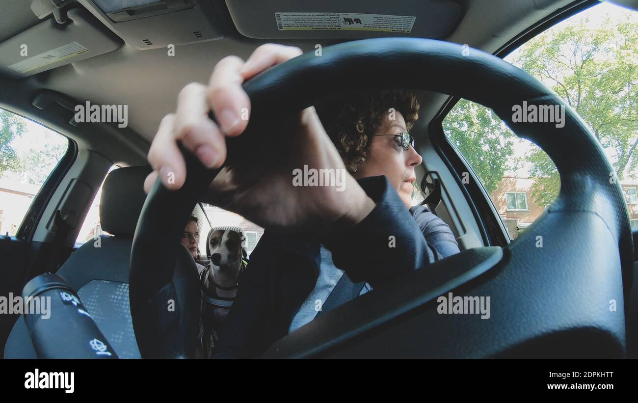 car seat driver pov