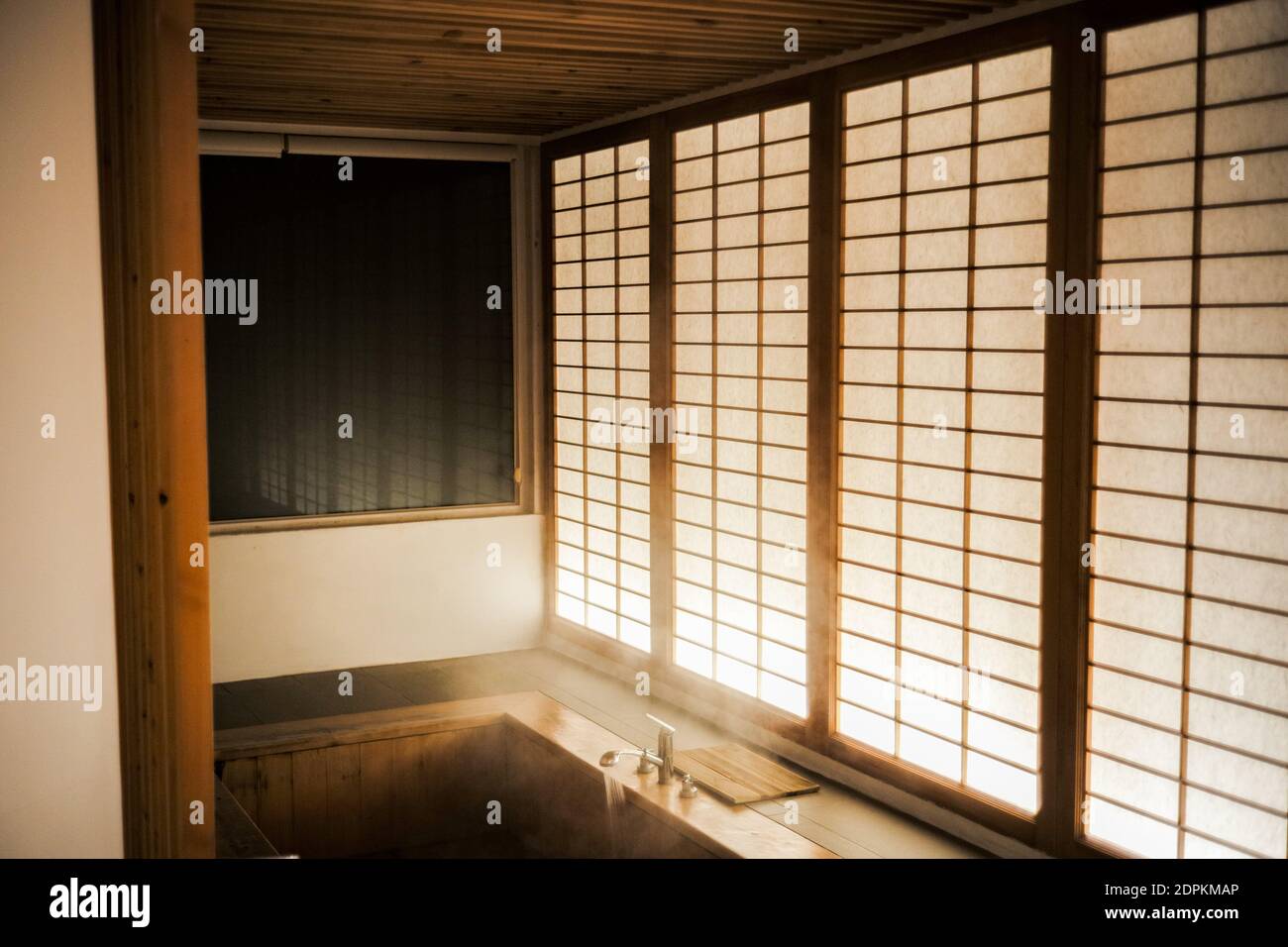 Japanese Style Bathtub Stock Photo Alamy
