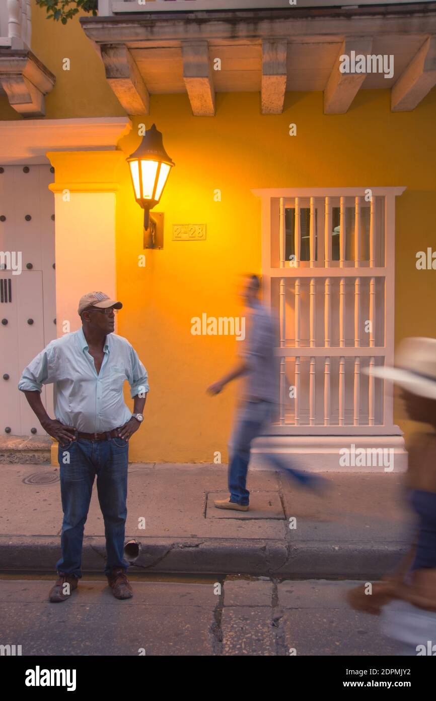 street life, Cartagena de Indias Stock Photo