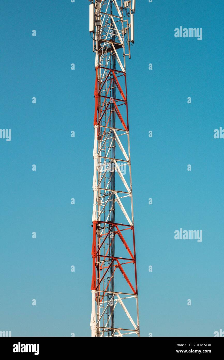 Network Communication Pole Stock Photo - Alamy