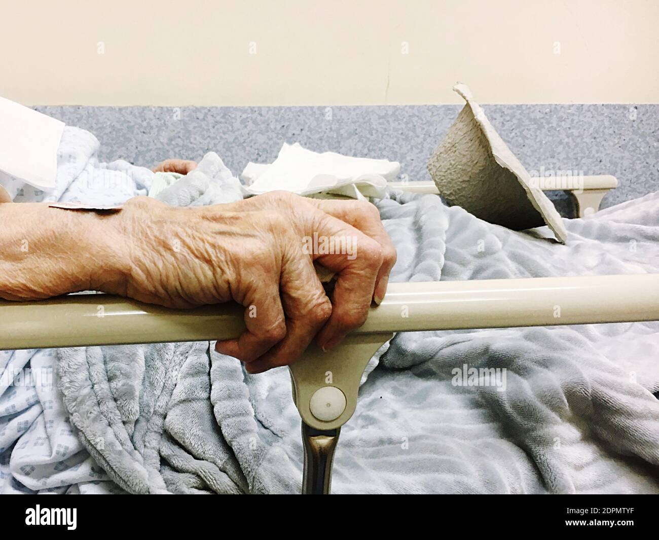 Old Man In Hospital Bed High Resolution Stock Photography and Images ...