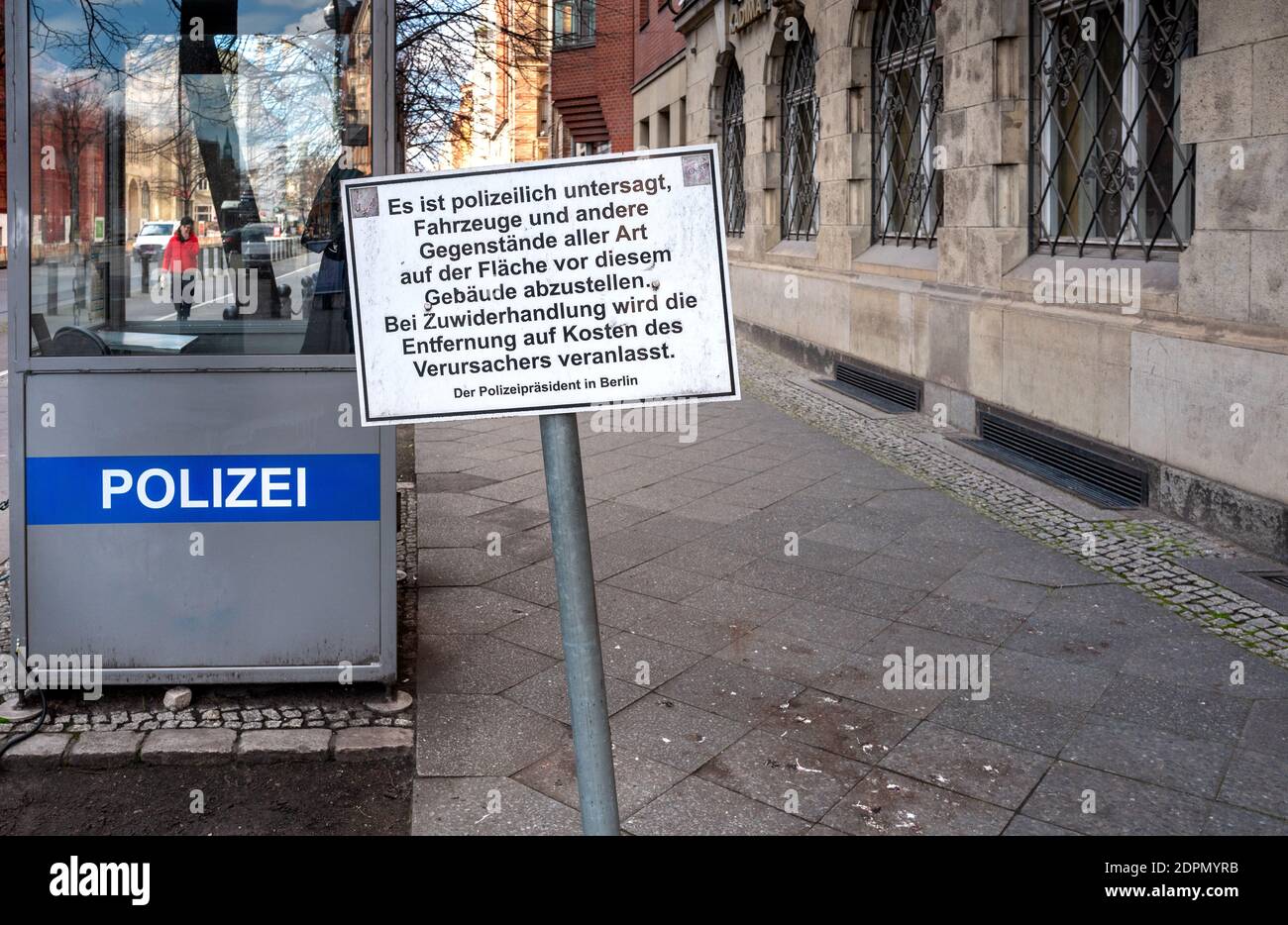 Guardhouse Of The Berlin Police Stock Photo