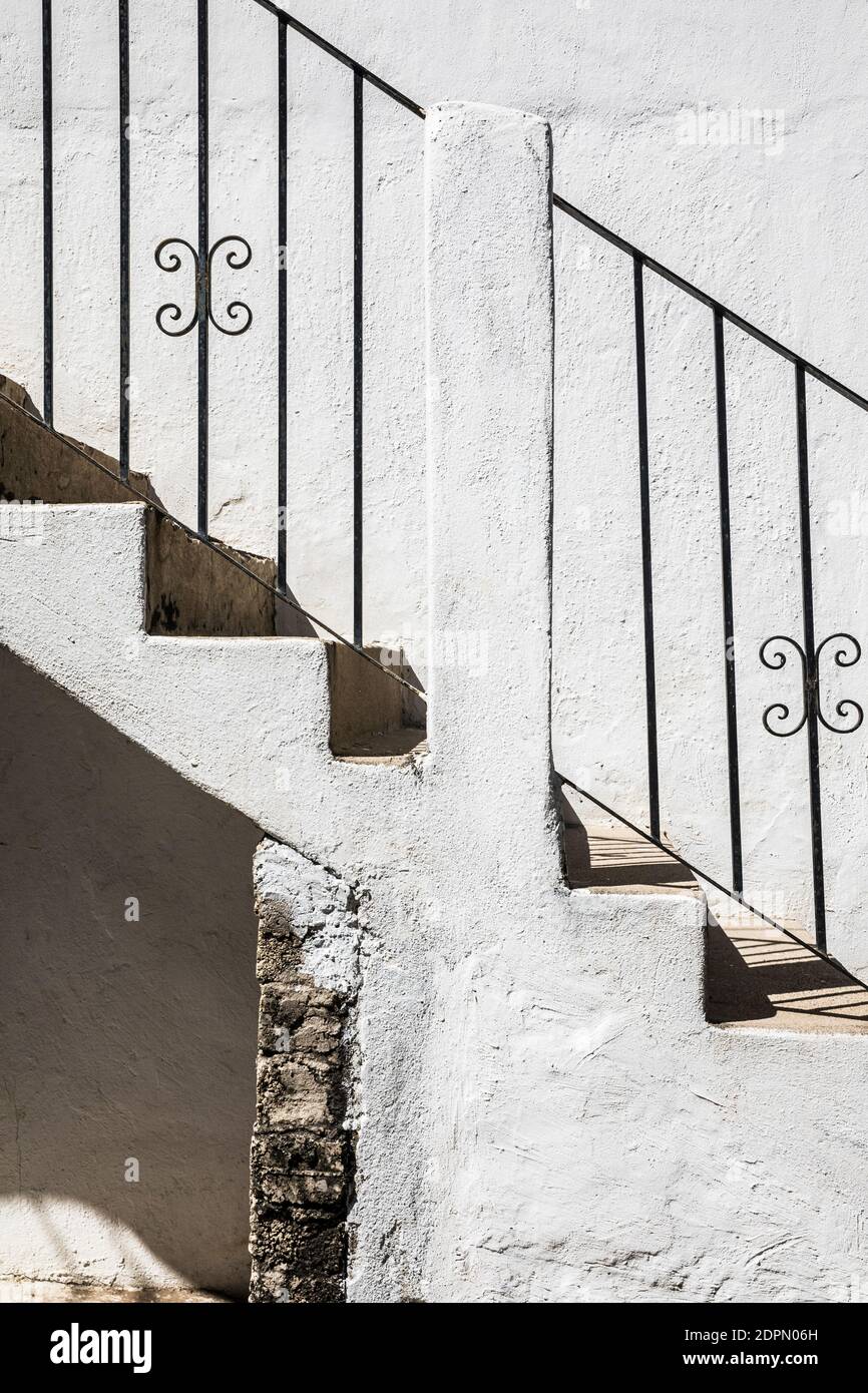 Stucco Railing Railings stucco architecture hi-res stock photography and images - Alamy