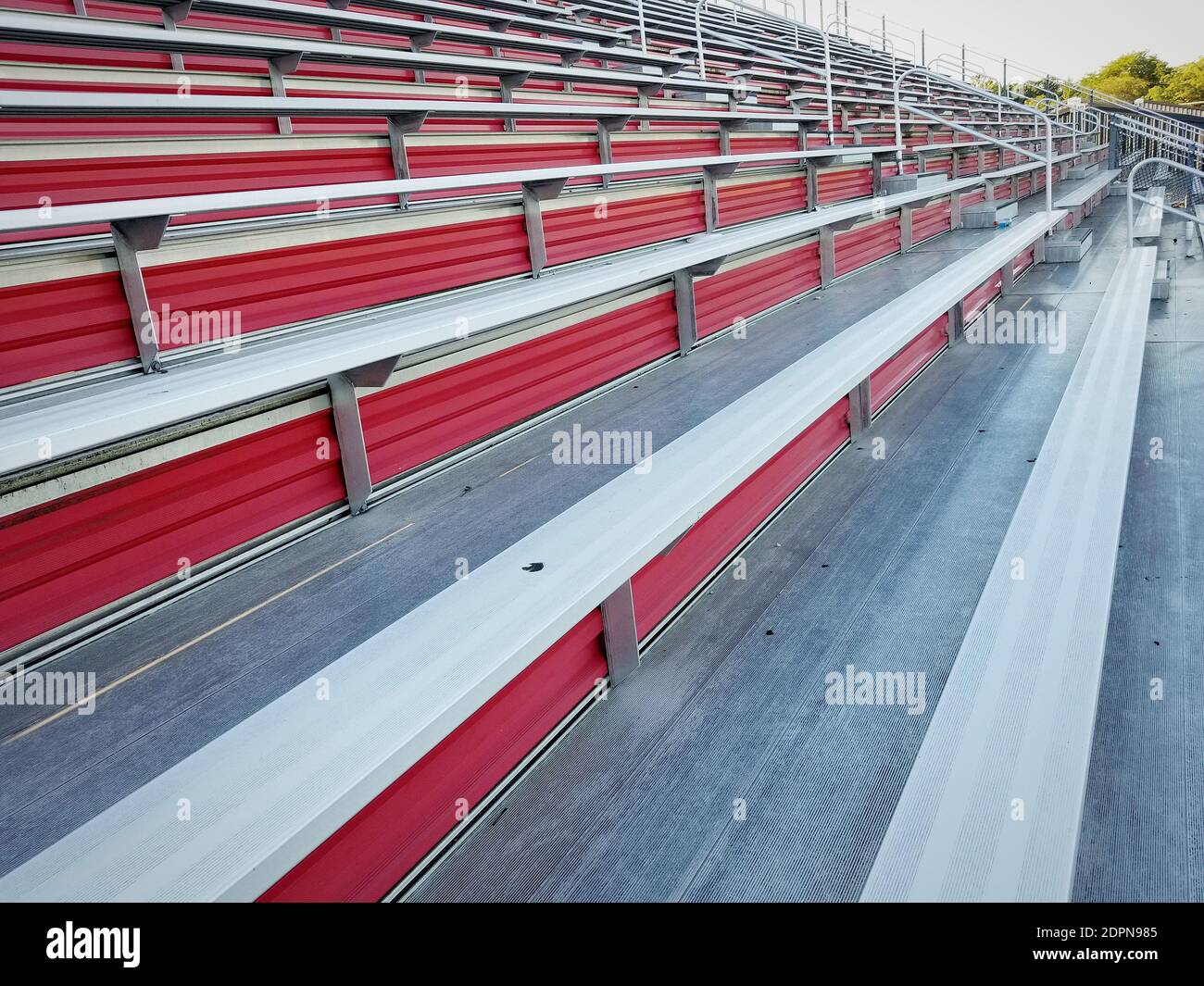 High School Football Field Bleachers Stock Photo Alamy