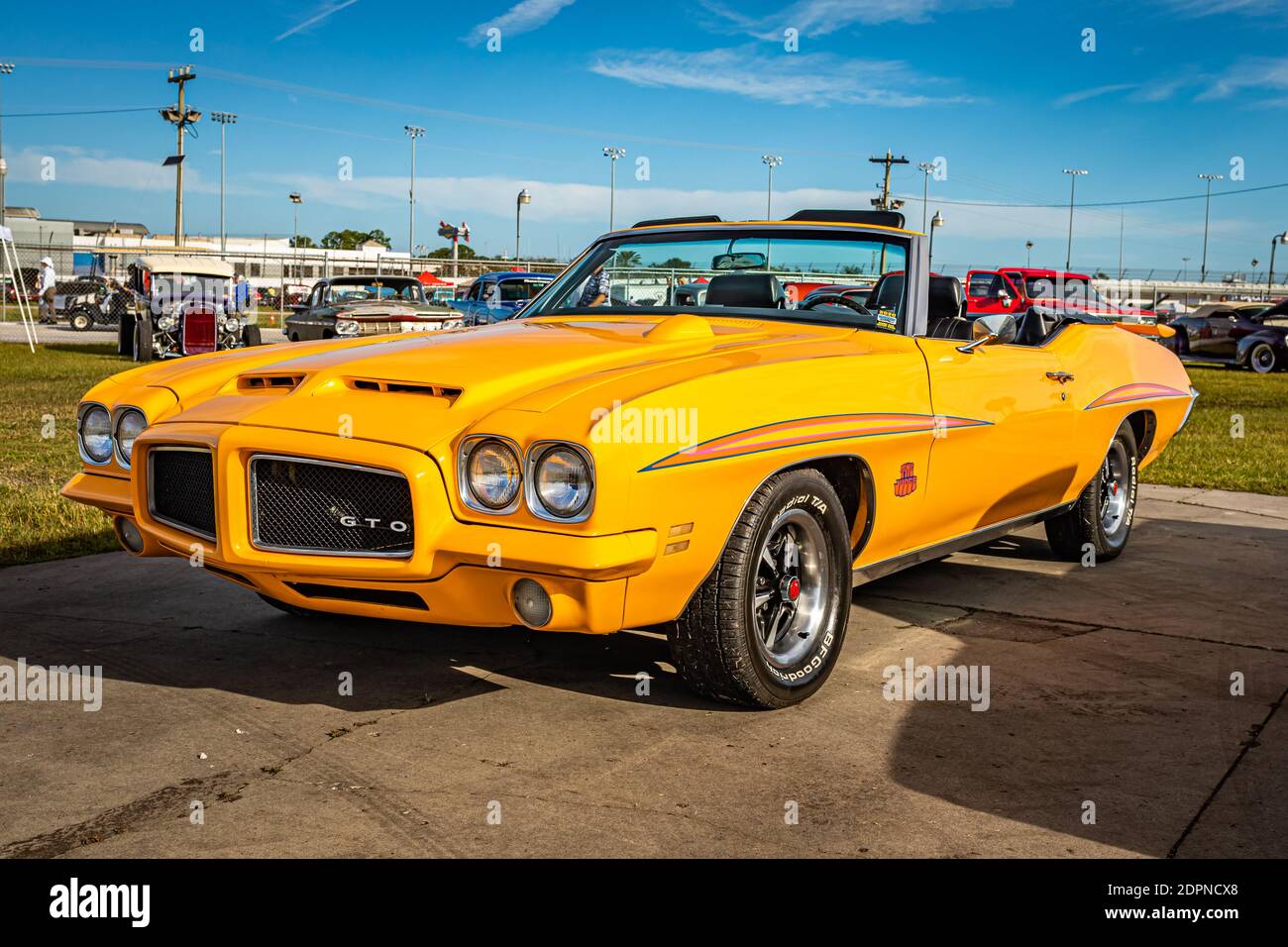 Daytona Beach, FL - November 27, 2020: 1971 Pontiac GTO 