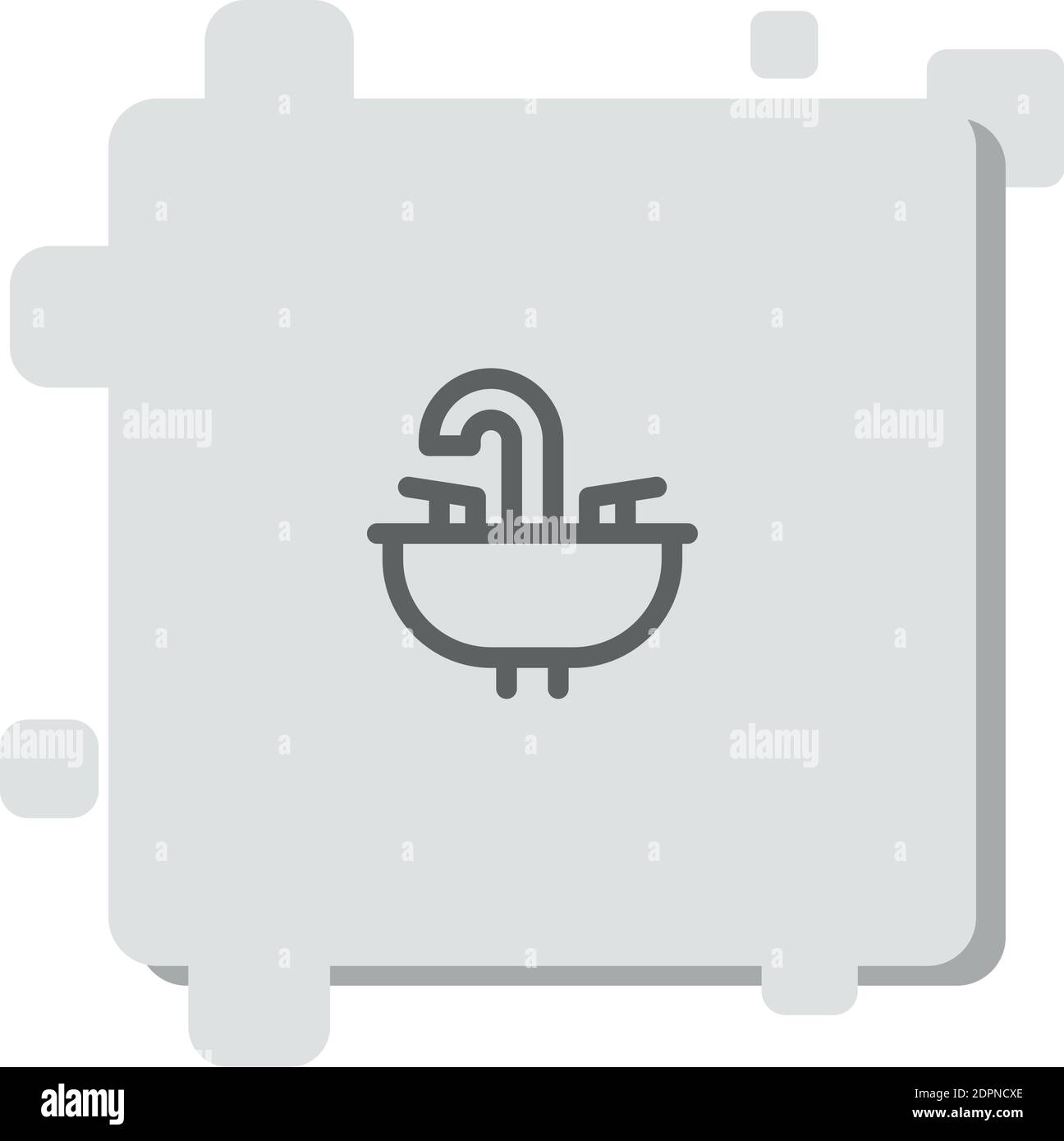 White toilet and hand basin Stock Vector Images - Alamy