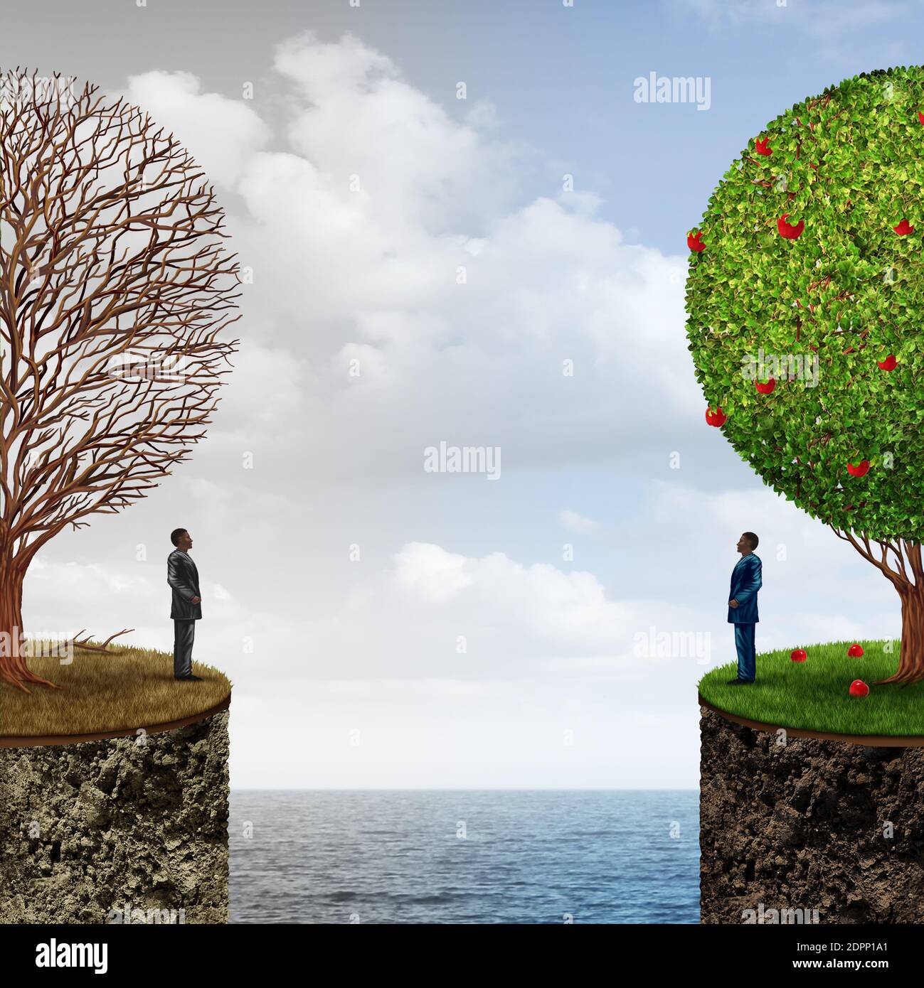 Socioeconomic concept and economic status as a contrast between