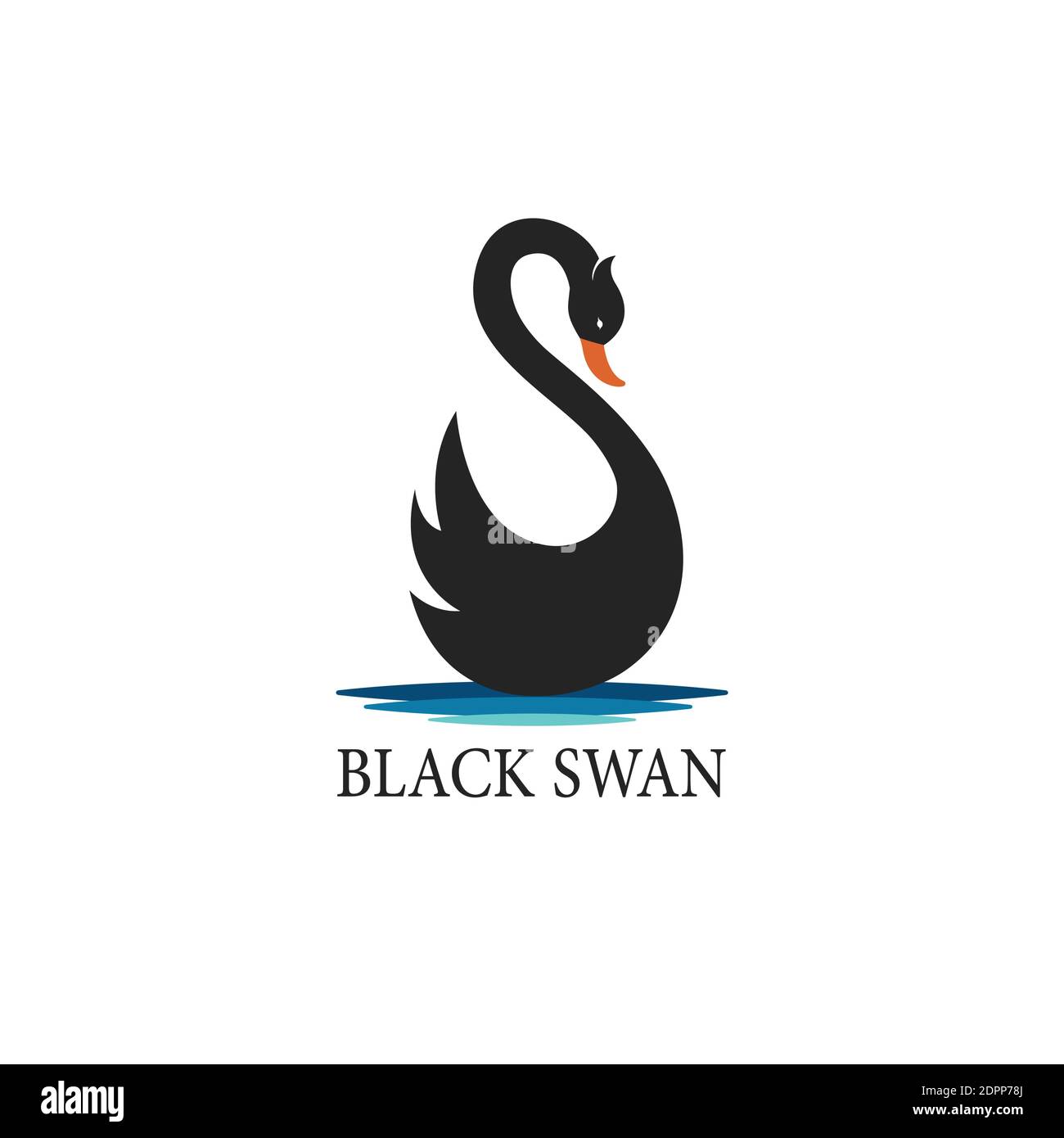 Vector of black swan design on white background. Wild Animals. Birds. Swans  logo or icon. Easy editable layered vector illustration Stock Vector Image  & Art - Alamy
