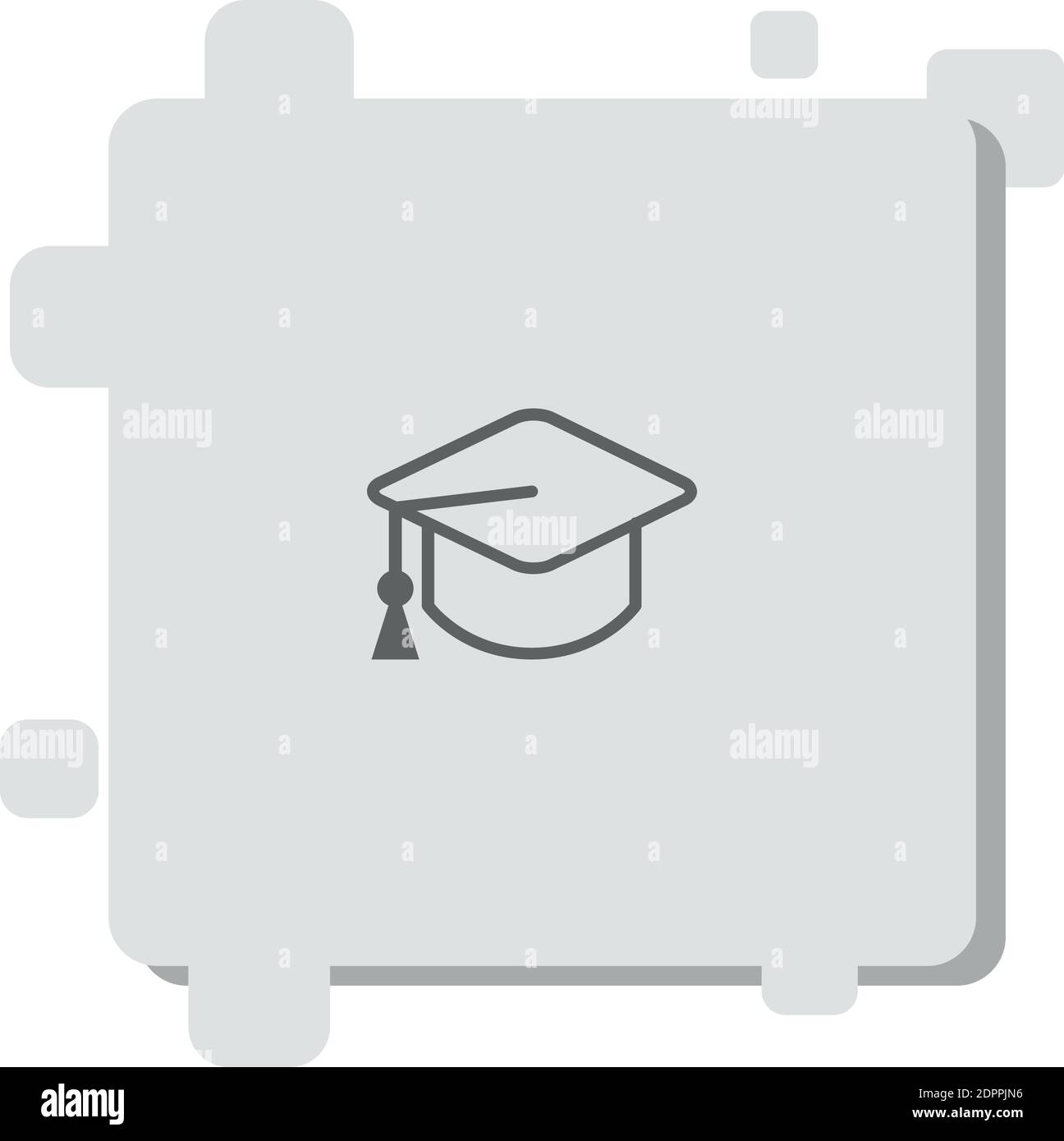 graduation cap vector icon modern simple vector illustration Stock ...