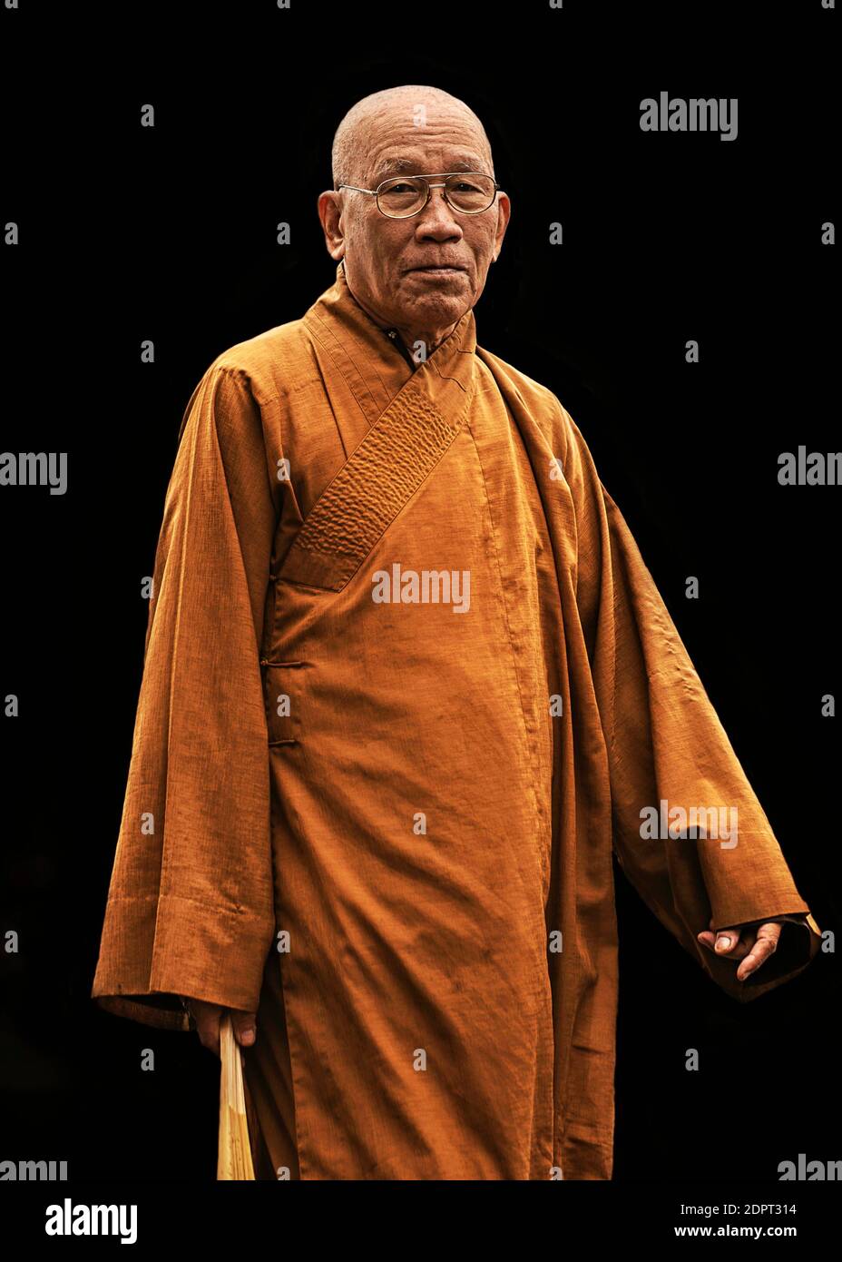 Monk wearing orange robe hires stock photography and images Alamy