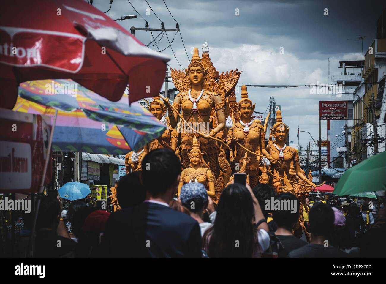 Nakhon Ratchasima Thailand Candle Parade Nakhon Ratchasima Lent Tradition In Thailand Stock Photo Alamy