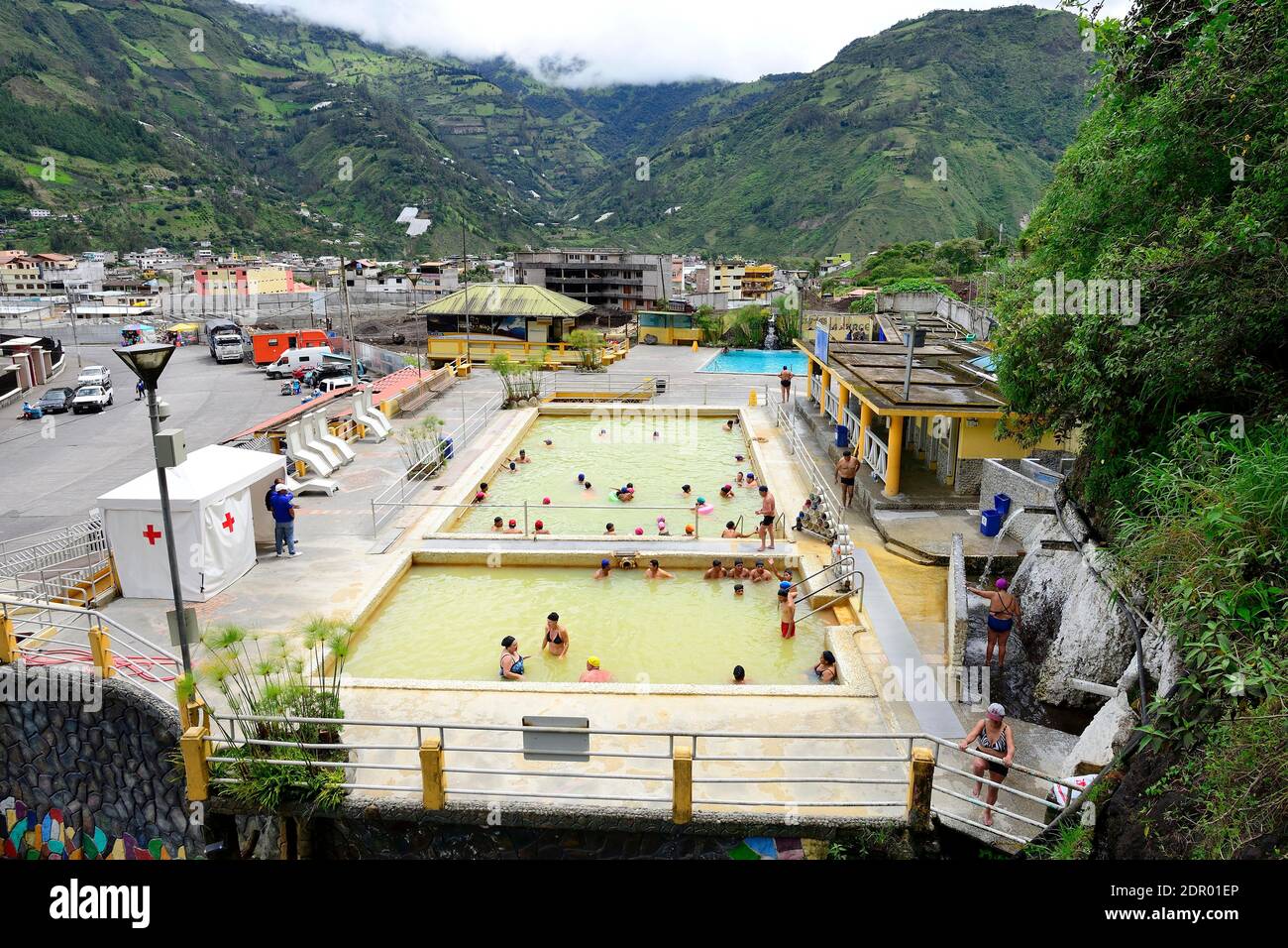 Thermal bath with sulphurous water, Banos de Agua Santa, Tungurahua