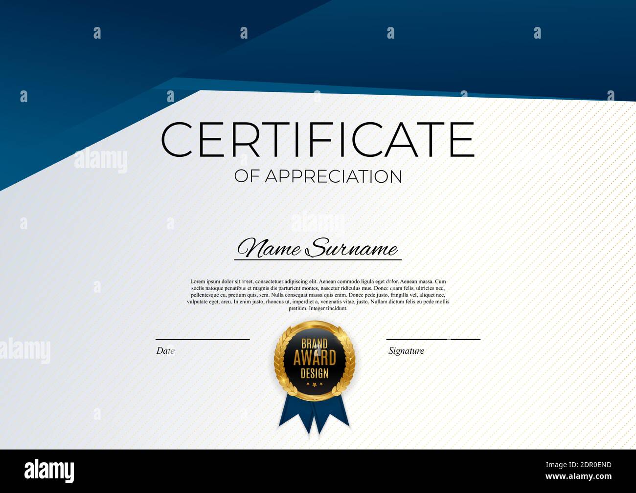 gold certificate border vector