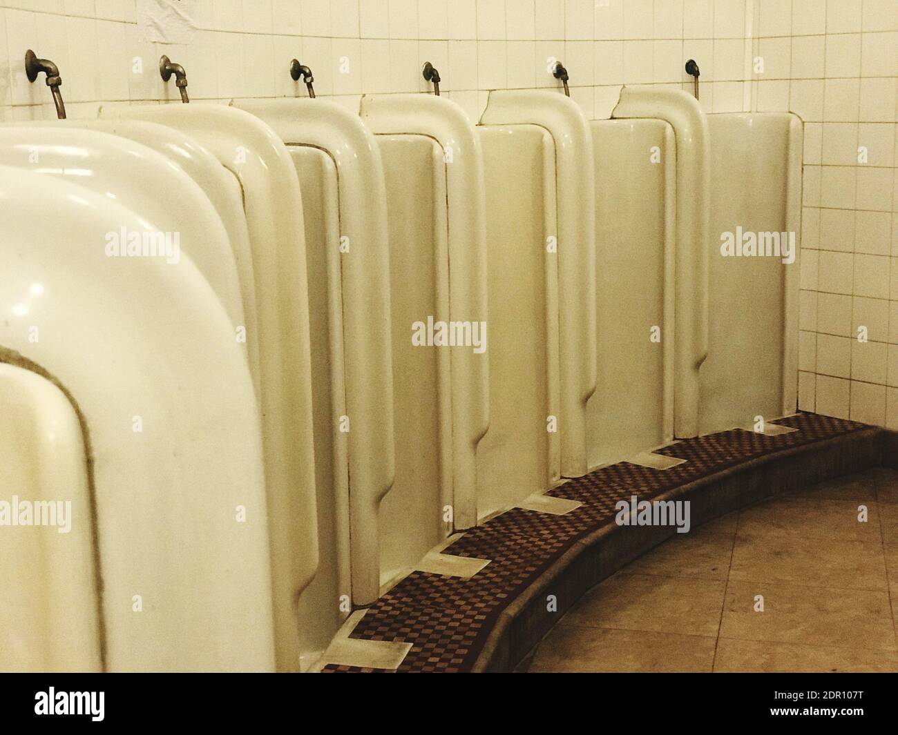 Urinals In Bathroom Stock Photo Alamy