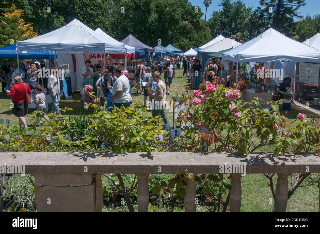 Makers' Market at Rippon Lea House & Gardens, Elsternwick, Victoria, Christmas 2020 Stock Photo