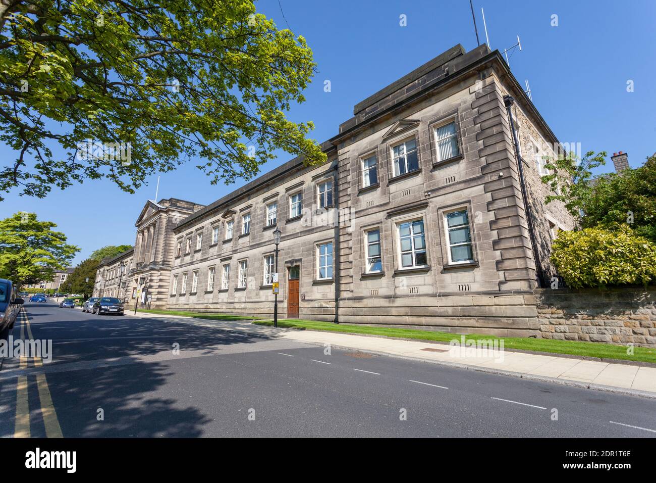 The old Harrogate Borough Council offices on Crescent Gardens, subject of a long delayed redevelopment project Stock Photo