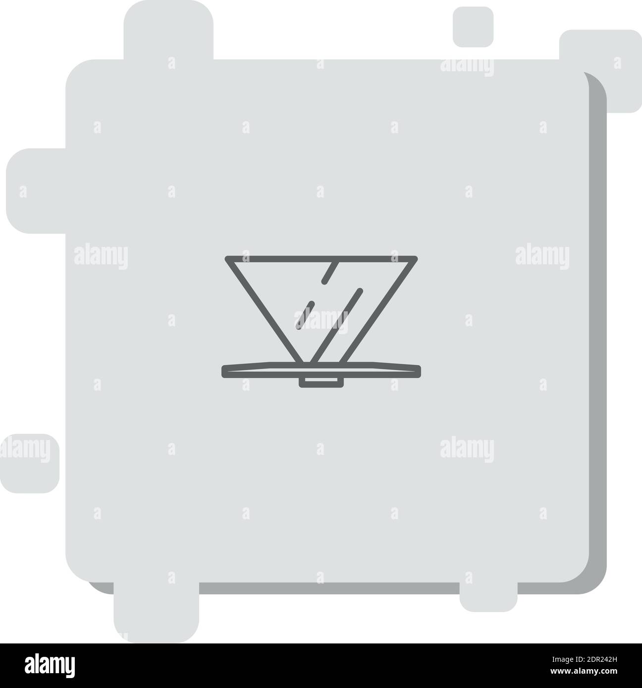 dripper vector icon modern simple vector illustration Stock Vector