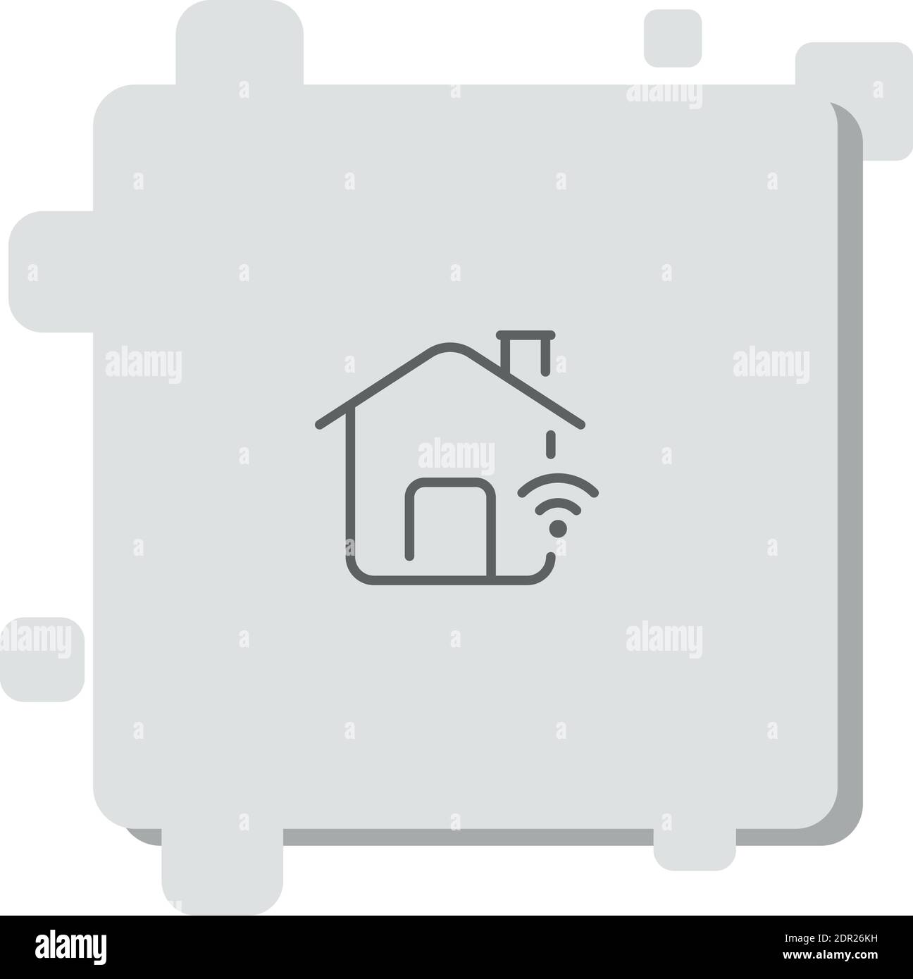 smart home vector icon modern simple vector illustration Stock Vector