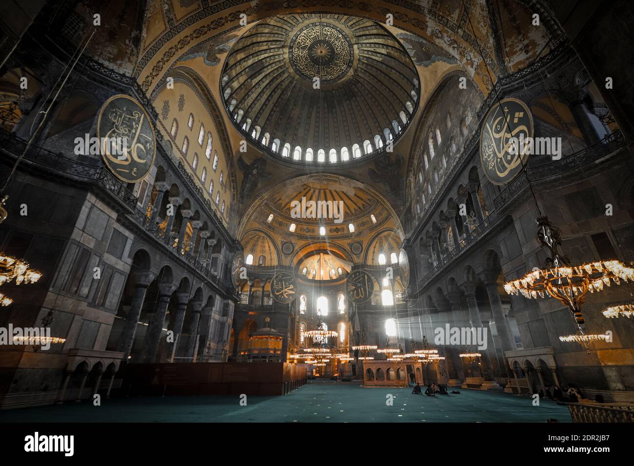 Hagia Sophia Mosque in Sultanahmet, Istanbul City, Turkey Stock Photo ...