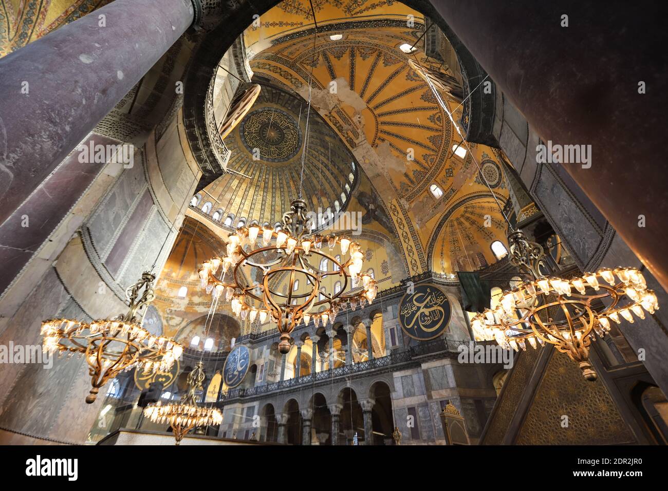 Hagia Sophia Mosque in Sultanahmet, Istanbul City, Turkey Stock Photo ...