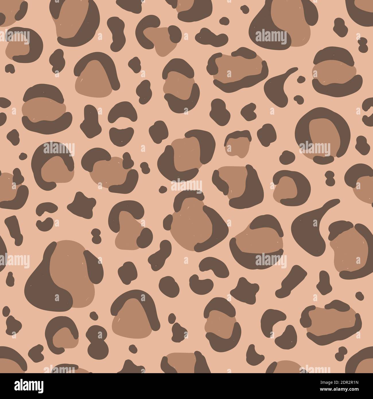 Vector seamless pattern. Leopard color. Animal drawing of a cheetah or  jaguar. Beige and brown spots. Flat hand drawn illustration for print,  textile Stock Vector Image & Art - Alamy