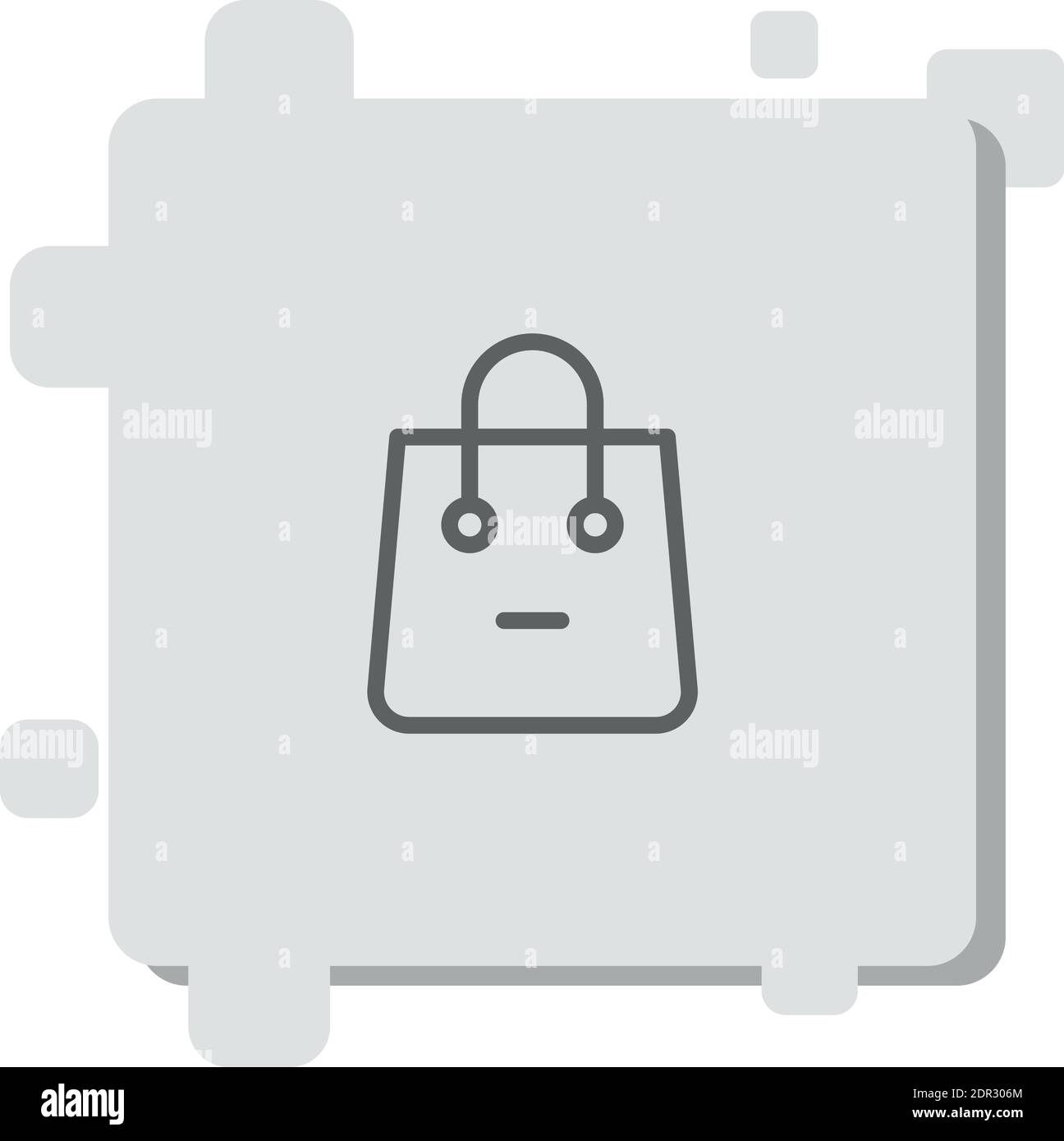 shopping bag vector icon modern simple vector illustration Stock Vector ...