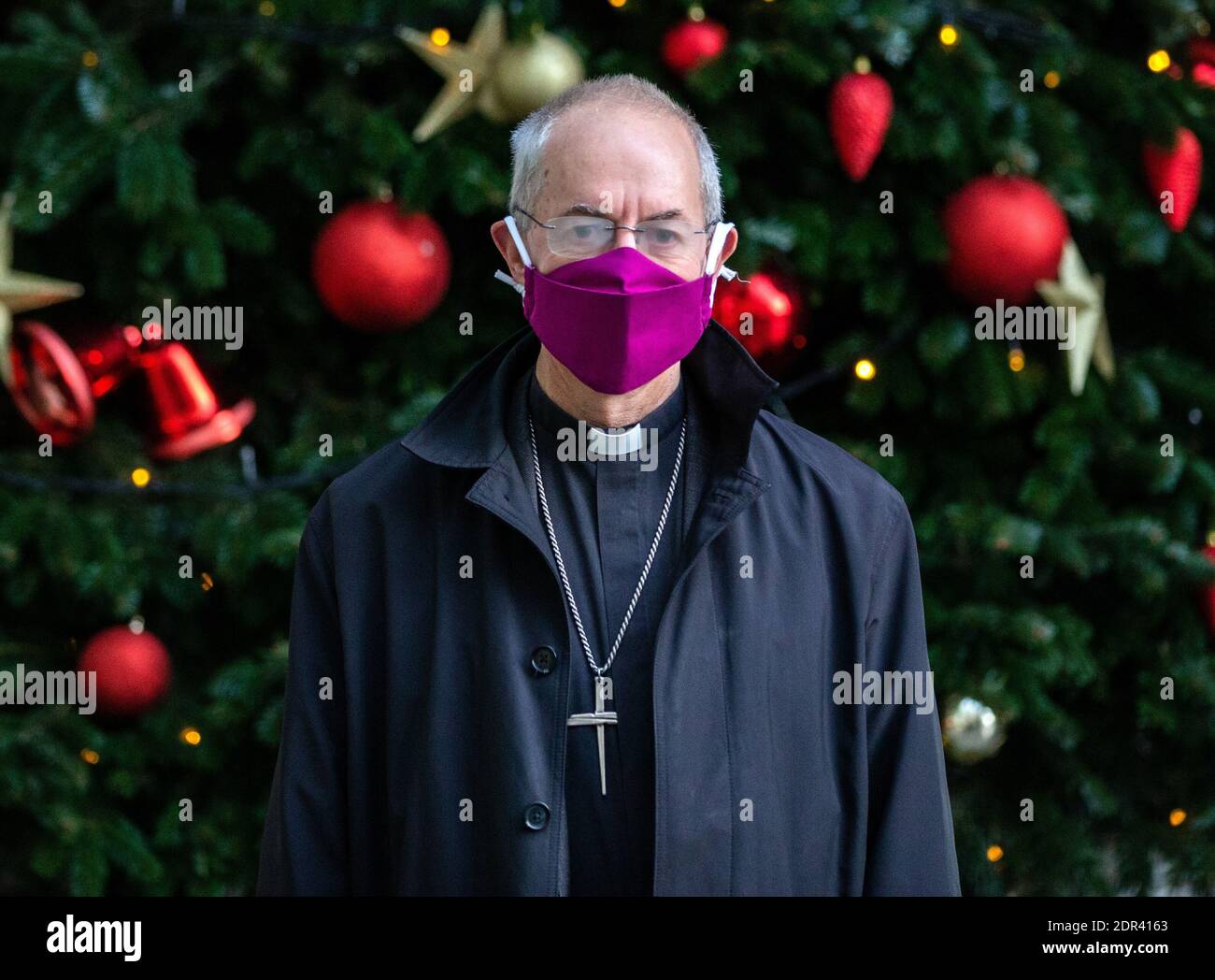 London, UK. 20th Dec, 2020. Archbishop of Cantebury, Justin Welby, at the BBC Studios for 'The Andrew Marr Show'. Credit: Mark Thomas/Alamy Live News Stock Photo