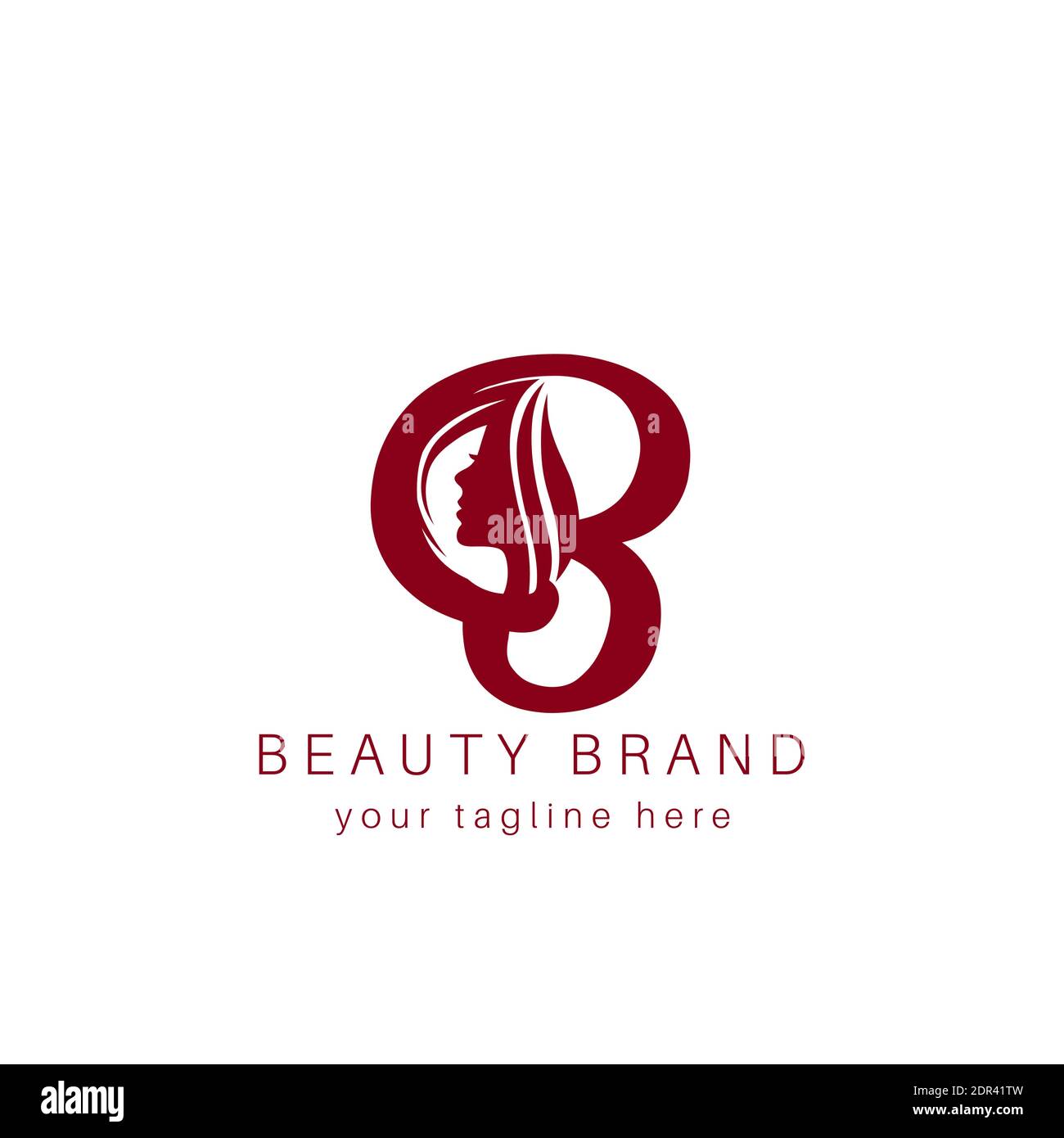 Beauty brand and beauty hair logo. Stock Vector