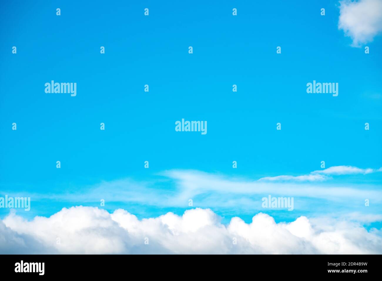 blue sky background with tiny clouds. panorama Stock Photo - Alamy