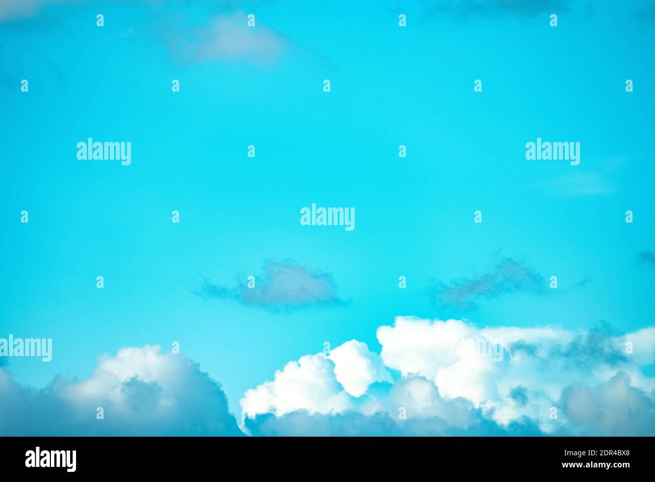blue sky background with tiny clouds. panorama Stock Photo - Alamy