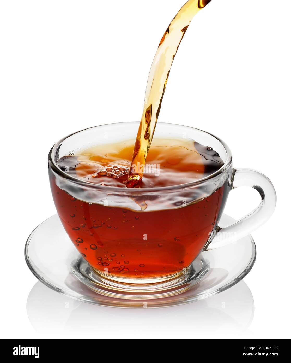 Tea Pouring Into Cup Stock Photo Alamy