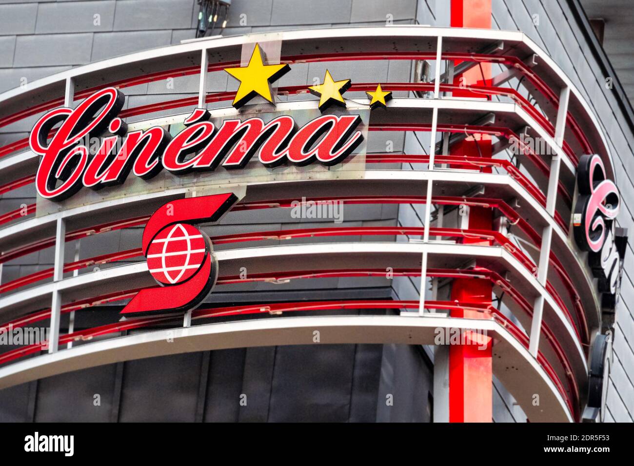 Scotiabank Cinema sign, Montreal, Canada Stock Photo Alamy