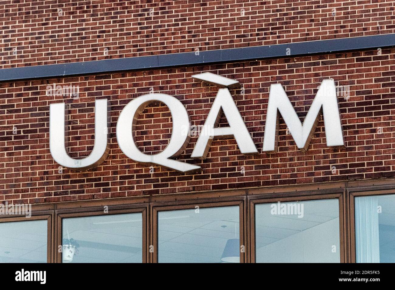 Sign of UQAM, Montreal, Canada Stock Photo