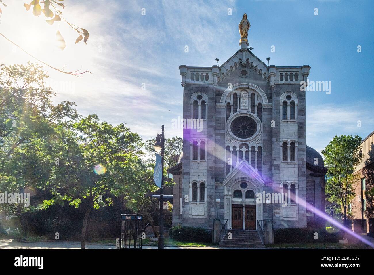 Chapel of Notre-Dame de Lourdes in Saint Catherine street, Montreal, Canada Stock Photo