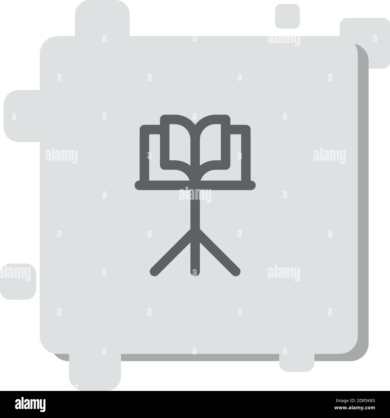 music stand vector icon modern simple vector illustration Stock Vector ...