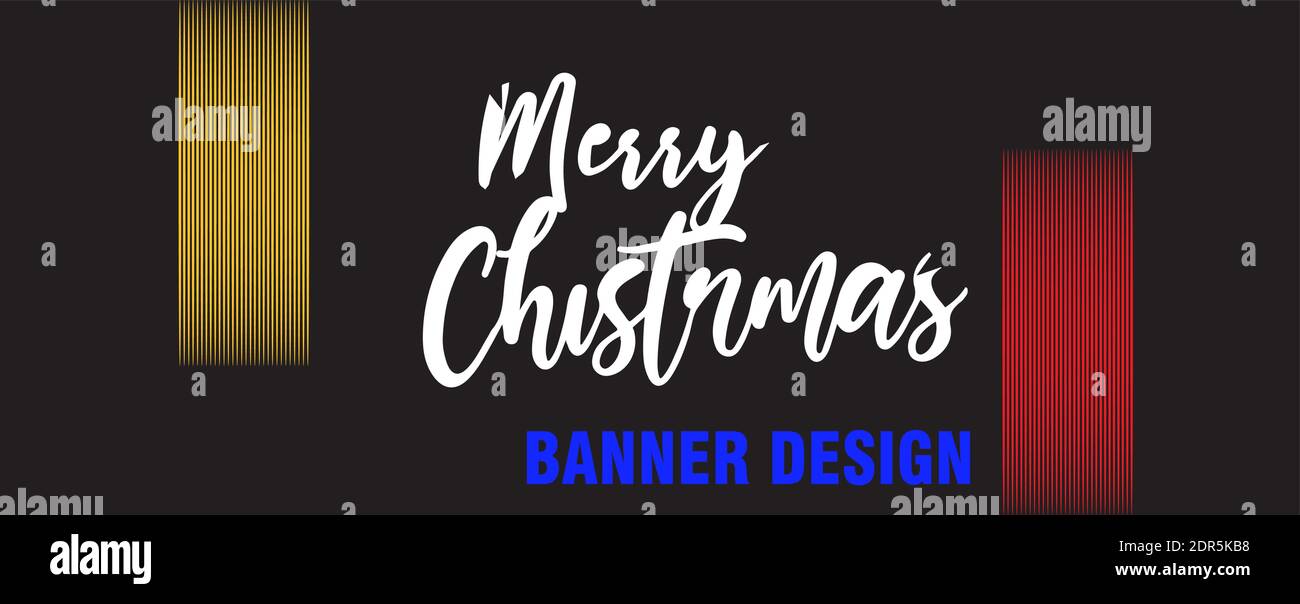 Merry Christmas Calligraphic Lettering background design Stock Vector ...