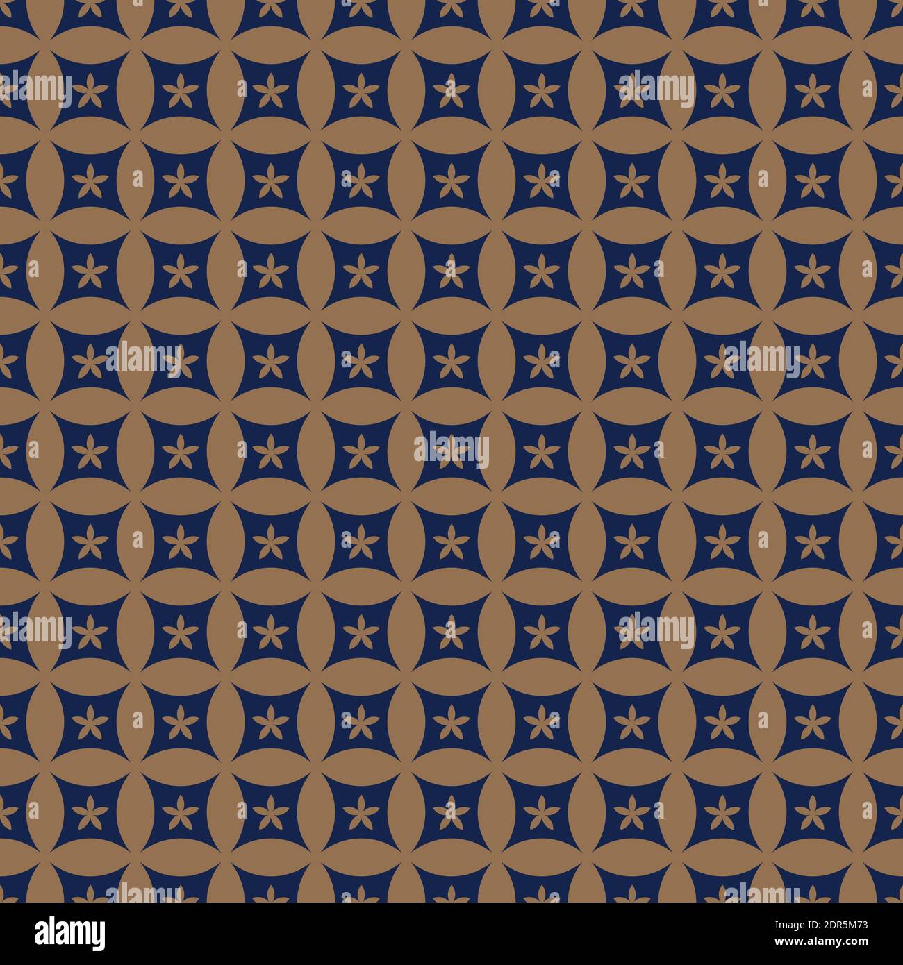 Gold geometric vector illustration. Asian seamless ornament pattern. Indigo blue japanese seamless pattern. Vector illustration Stock Vector