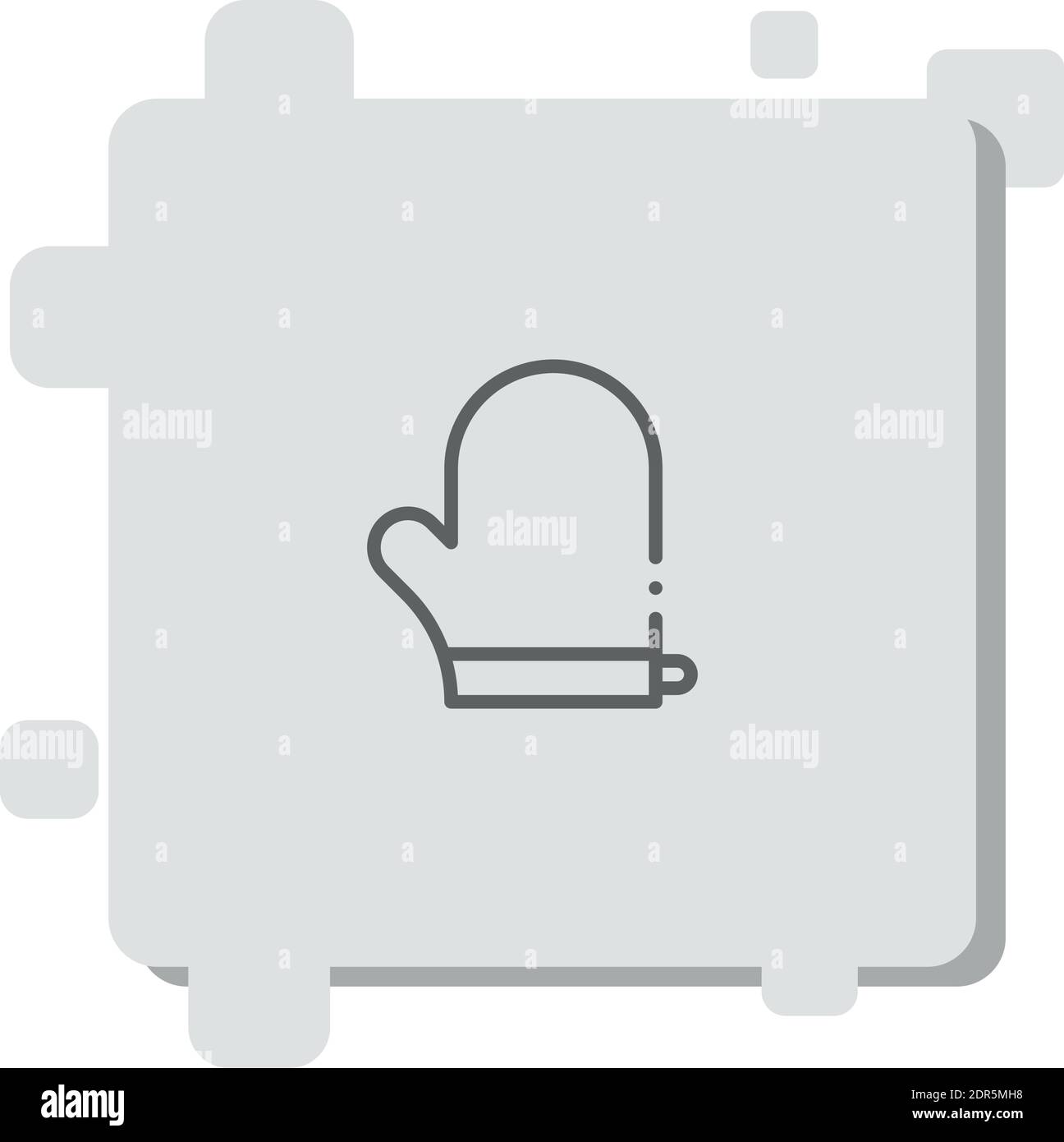 Oven glove vector icon modern simple vector illustration Stock Vector