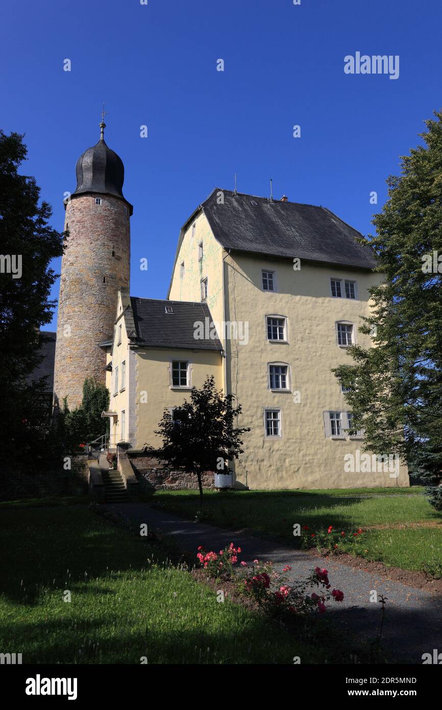 Das Eisfelder Schloß in Eisfeld, Landkreis Hildburghausen, Thüringen, Deutschland    /   the palais of Eisfeld, district of Hildburghausen, Thuringia, Stock Photo