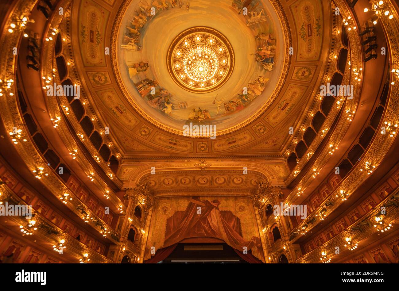 Inside Teatro Colon in Buenos Aires Argentina Stock Photo