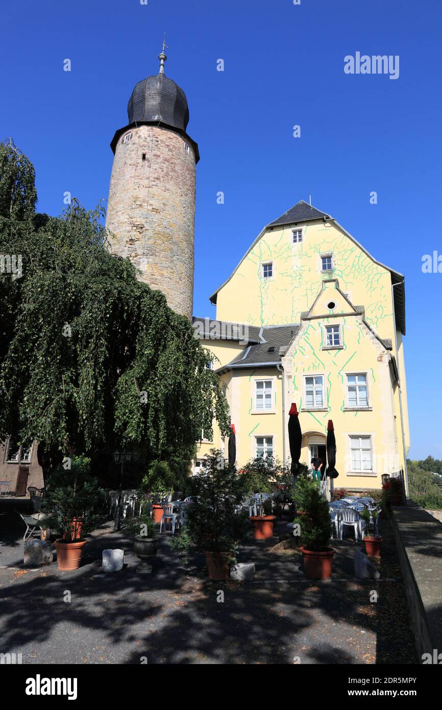 Das Eisfelder Schloß in Eisfeld, Landkreis Hildburghausen, Thüringen, Deutschland    /   the palais of Eisfeld, district of Hildburghausen, Thuringia, Stock Photo