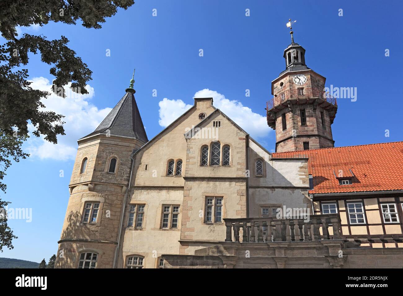 Schloß Bertholdsburg in Schleusingen, Landkreis Hildburghausen, Thüringen, Deutschland   /   castle Bertholdsburg at Schleusingen, Thuringia, Germany Stock Photo